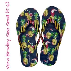 NWT VERA BRADLEY “Toucan Party” flip-flops, Small (5-6)